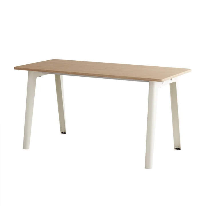 TipToe - NEW MODERN Desk, 75 x 150 cm, birch / cream white