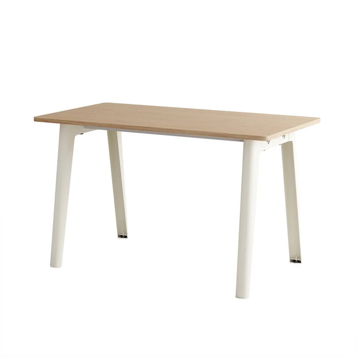 TipToe - NEW MODERN Desk, 75 x 130 cm, birch / cream white
