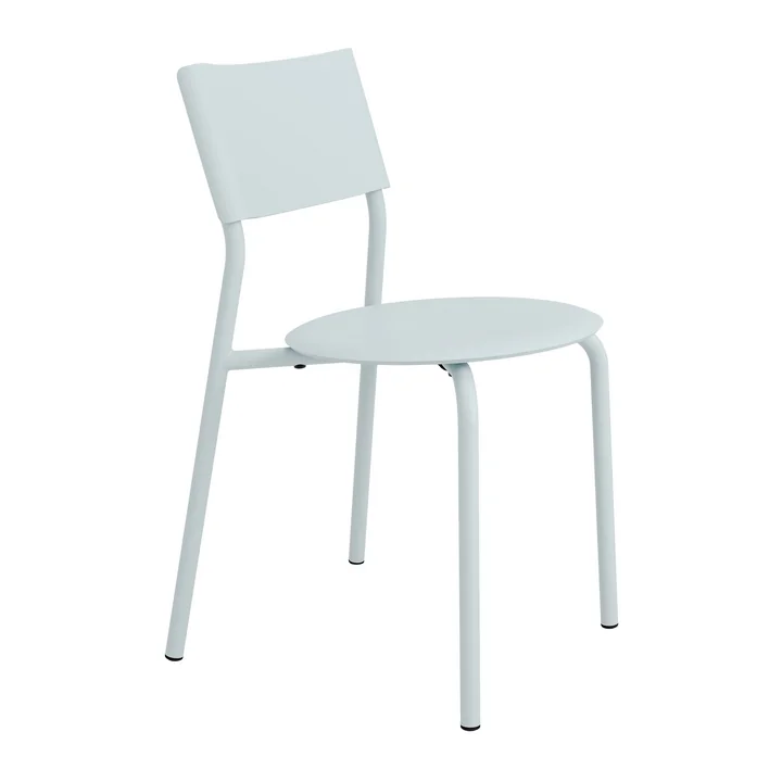 TipToe - SSDr chair, recycled plastic / steel, pale blue