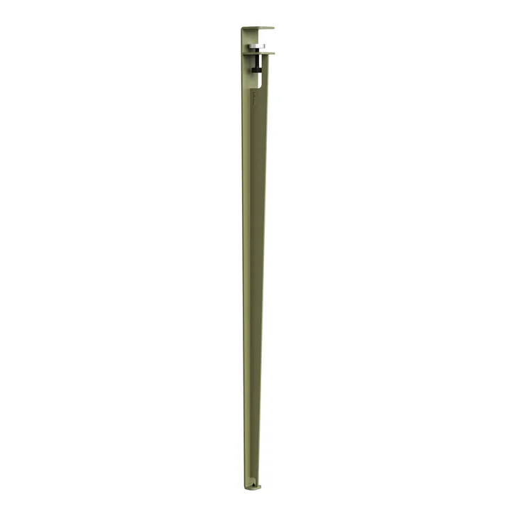 TipToe - Bar table leg H 110 cm, khaki green