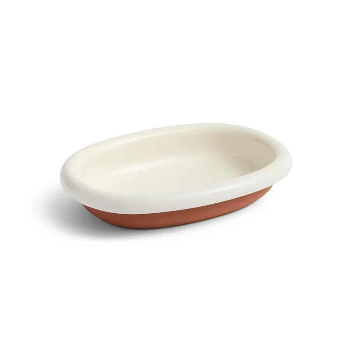 HAY - Barro Serving bowl oval, S, off-white