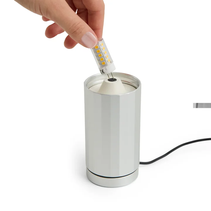 HAY - Turn On LED table lamp, aluminum