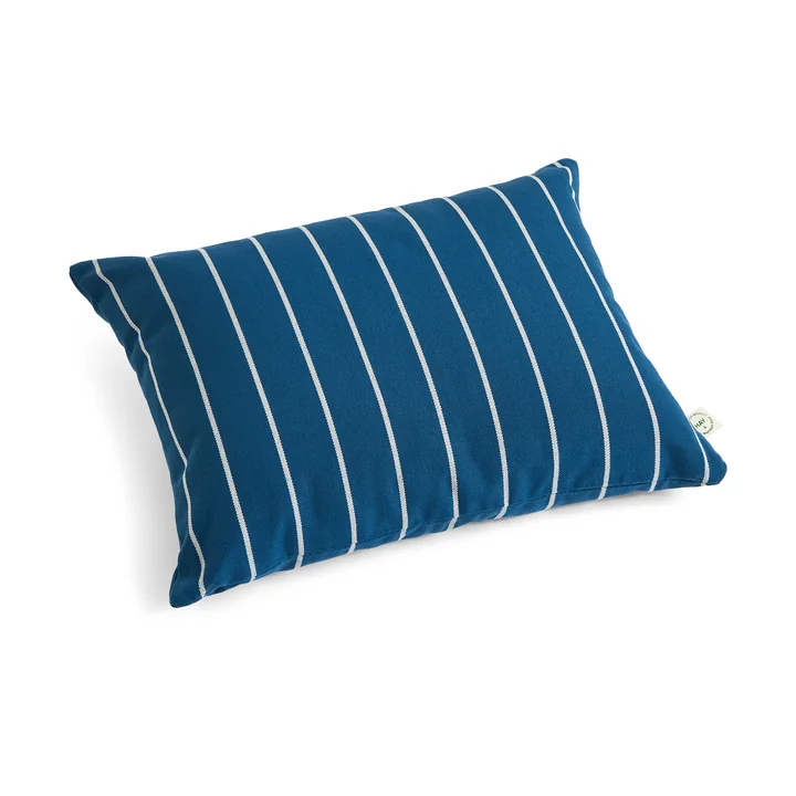 HAY - Outdoor Market Cushion 45 x 35 cm, blue with beige stripes