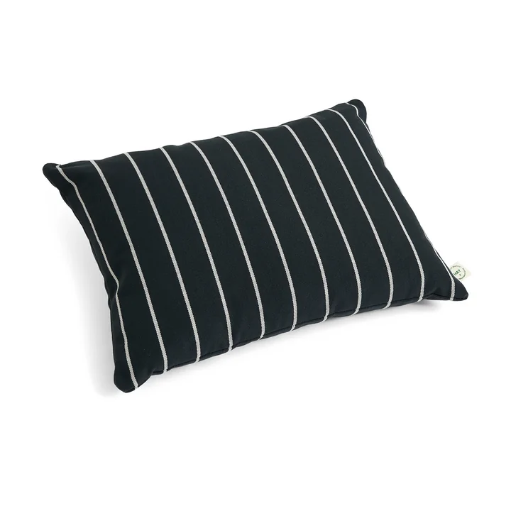 HAY - Outdoor Market Cushion 45 x 35 cm, black with beige stripes