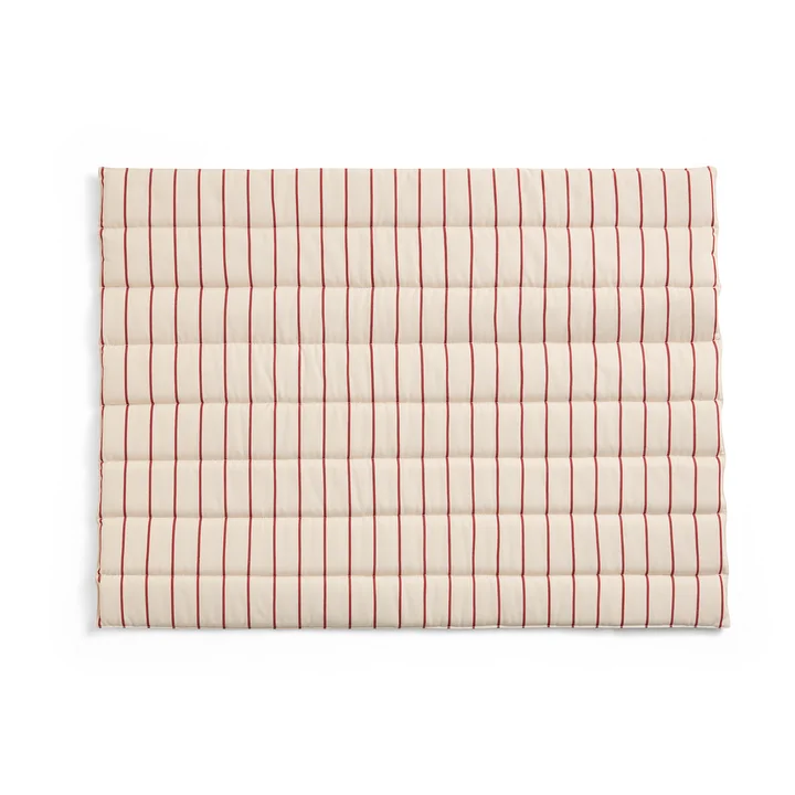 HAY - Outdoor Market Sofa seat cushion, beige with red stripes