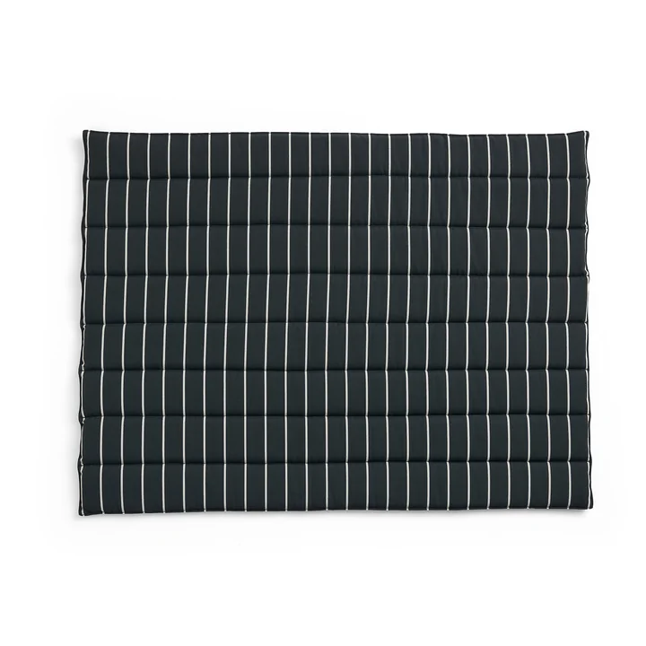 HAY - Outdoor Market Sofa seat cushion, black with beige stripes