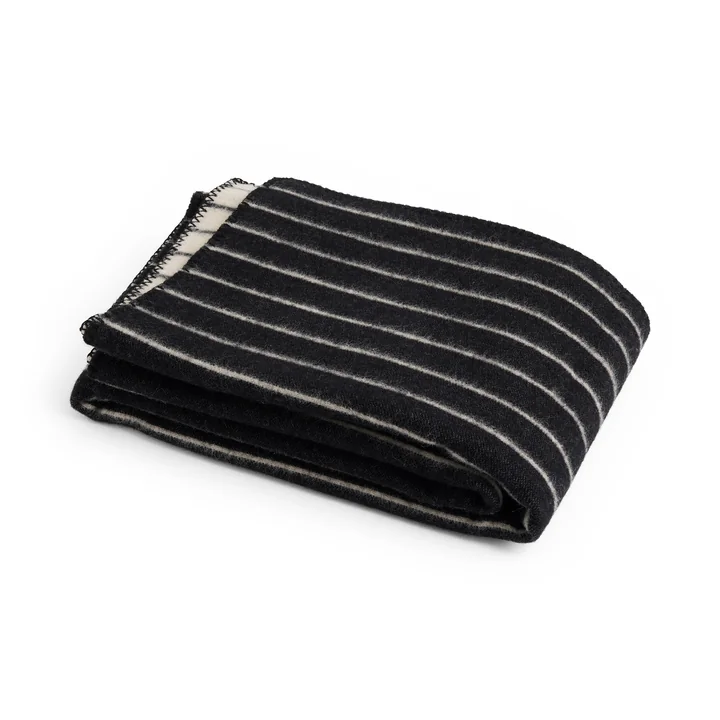 HAY - Outdoor Market Cover 180 x 130 cm, black with beige stripes