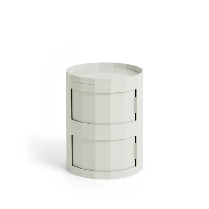 HAY - Facet Cabinet 20 with feet and castors, misty gray