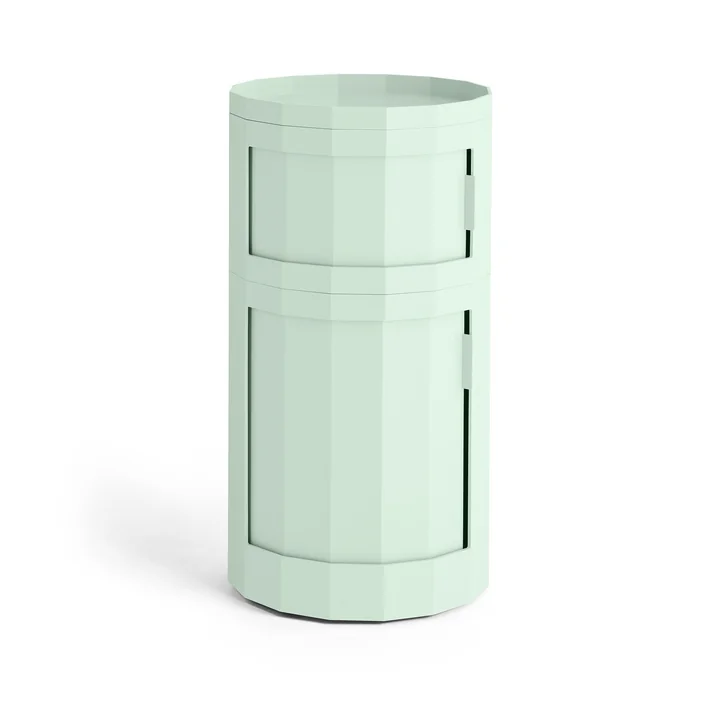 HAY - Facet Cabinet 110 with feet and castors cm, soft mint