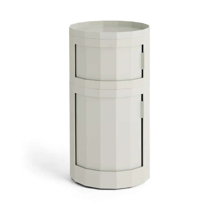 HAY - Facet Cabinet 110 with feet and castors, misty gray