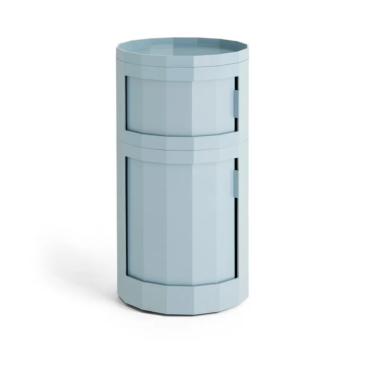 HAY - Facet Cabinet 110 with feet and castors cm, misty blue