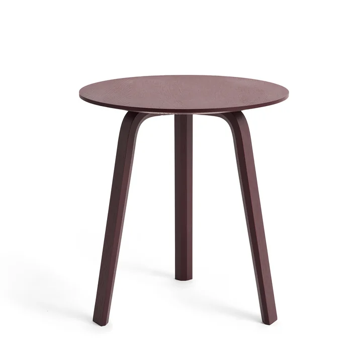 HAY - Bella Side table Ø 45 cm / H 49 cm, dark bordeaux