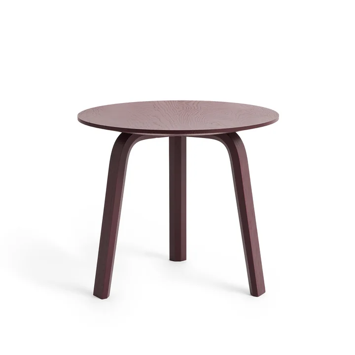 HAY - Bella Side table Ø 45 cm / H 39 cm, dark bordeaux