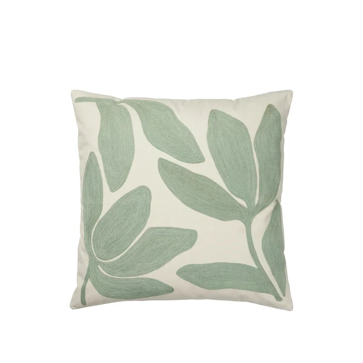 Broste Copenhagen - Herbert Cushion cover, 50 x 50 cm, sage green / nature