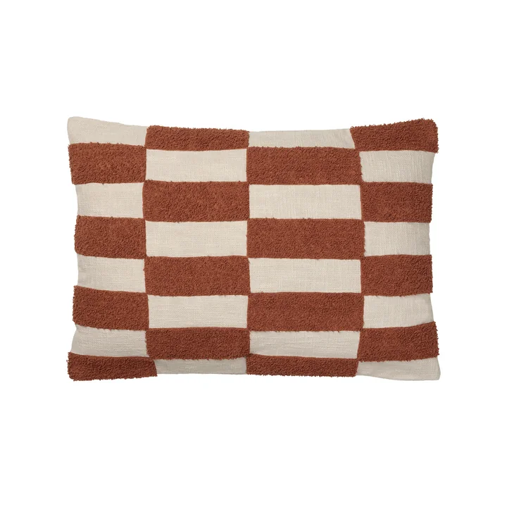 Broste Copenhagen - Jane Cushion cover, 40 x 60 cm, mocha bisque / off white