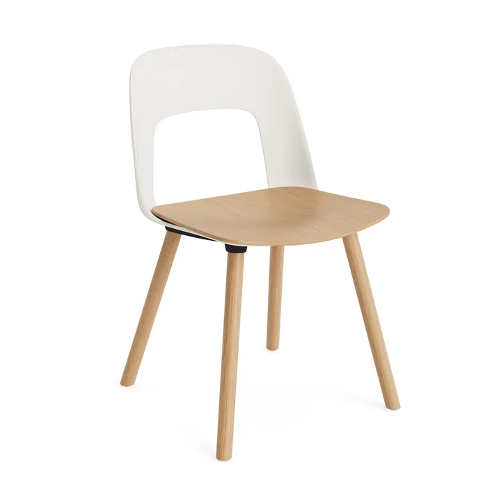 HAY - Layout 122 Chair, oak / cream white