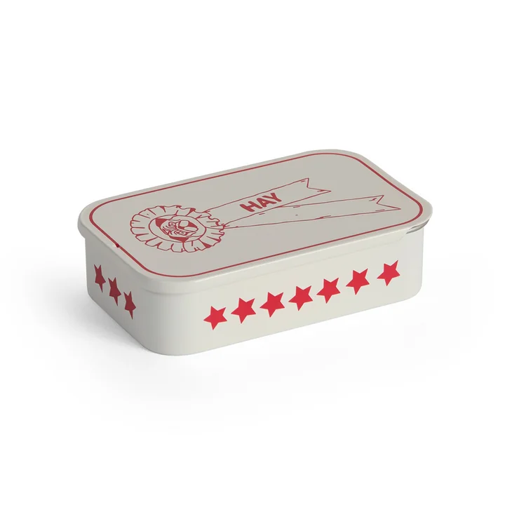 HAY - Dogs treat tin S, red / white