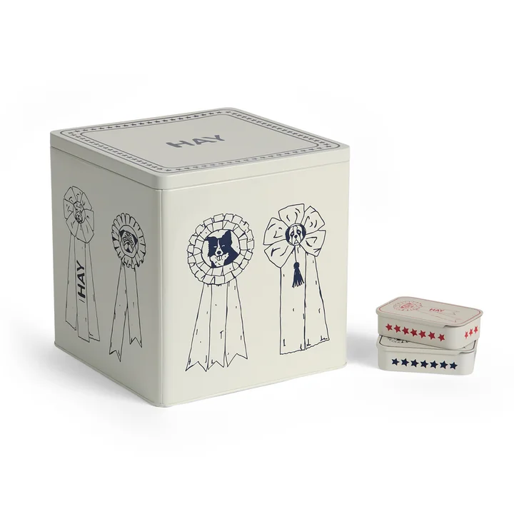 HAY - Dogs food storage tin and treat tins