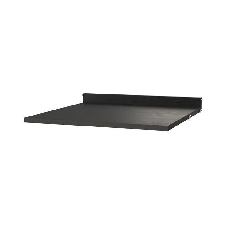 String - Worktop 58 x 58 cm, black stained ash
