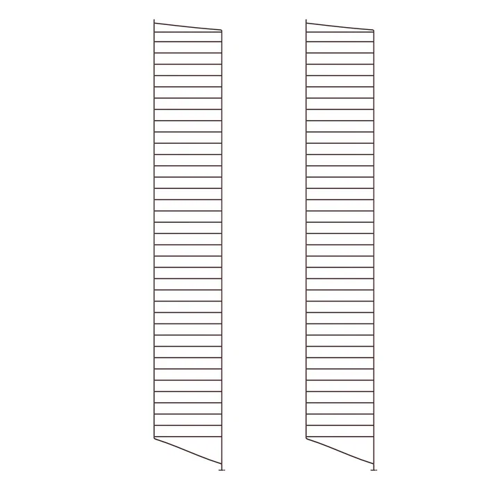 String - Floor ladder for String Shelf 200 x 30 cm (set of 2), dark brown