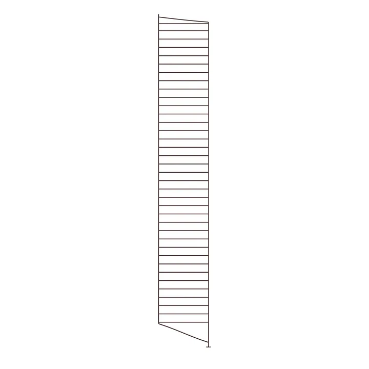 String - Bottom ladder for String Shelf 200 x 30 cm, dark brown