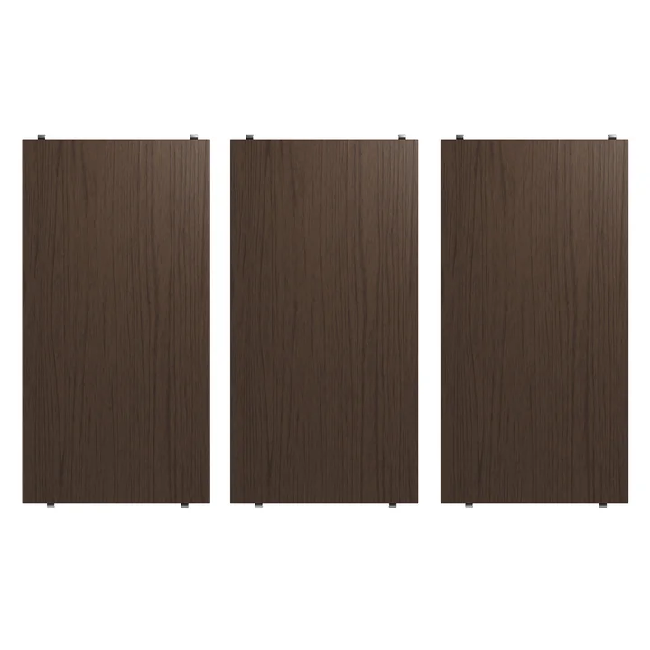 String - Shelf 58 x 30 cm (3-pack), dark oak