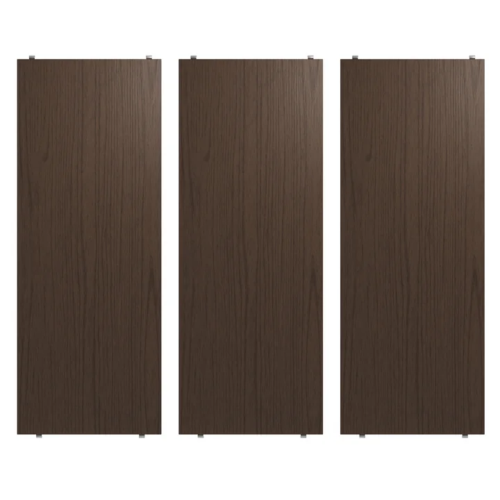 String - Shelf 78 x 30 cm (3-pack), dark oak
