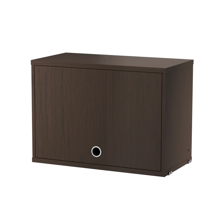 String - Cupboard element with hinged door, 58 x 30 cm, dark oak