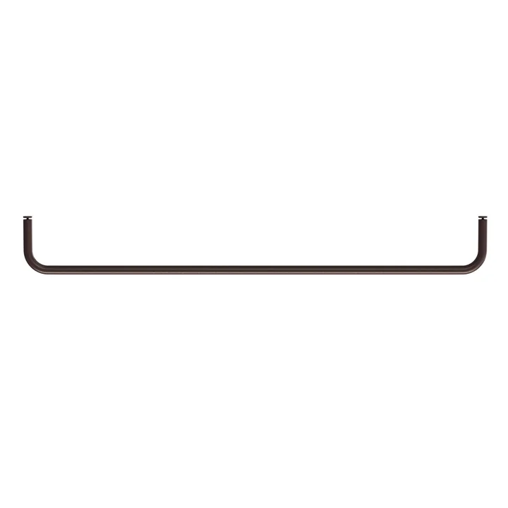 String - Bar for metal shelf, 78 cm / dark brown