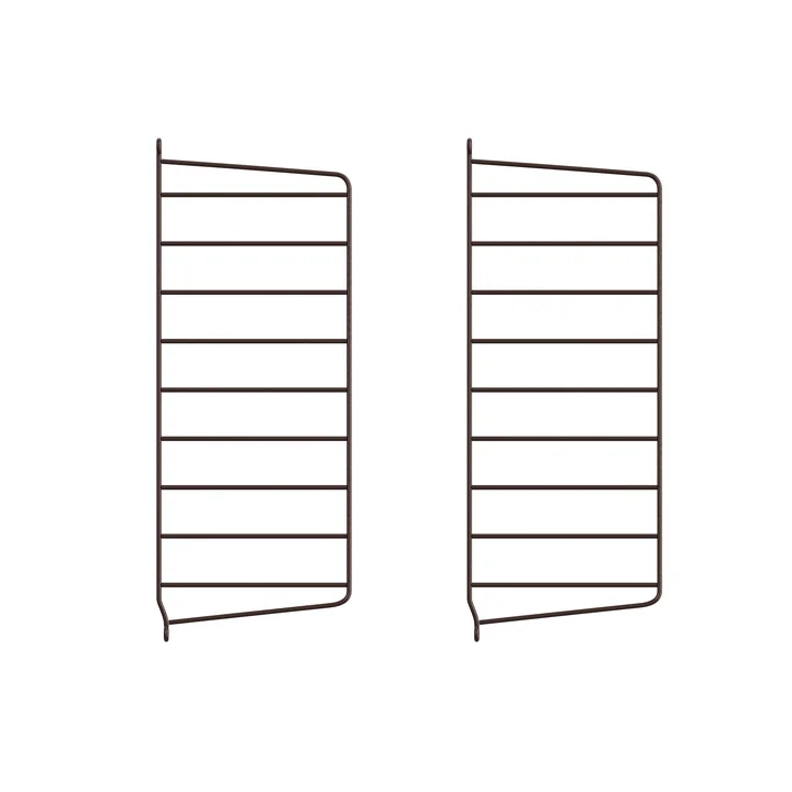 String - Wall ladder for String Shelf 50 x 20 cm (set of 2), dark brown