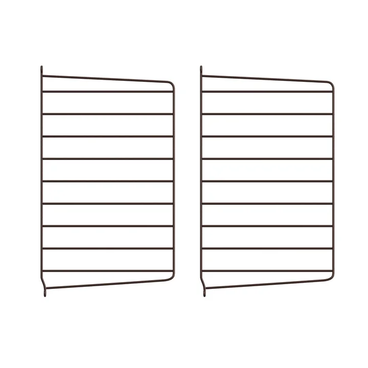 String - Wall ladder for String shelf 50 x 30 cm (set of 2), dark brown