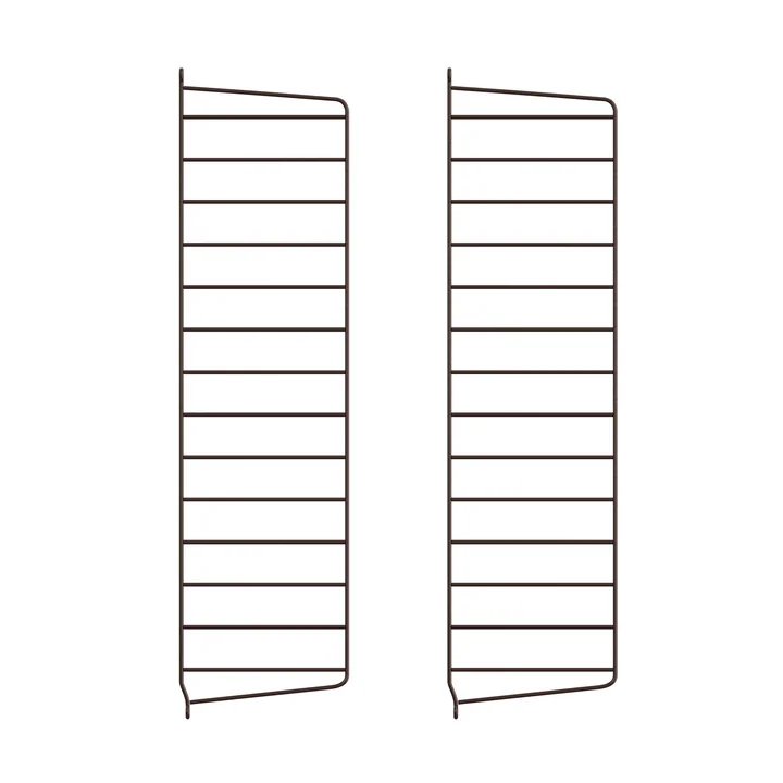 String - Wall ladder for String Shelf 75 x 20 cm (set of 2), dark brown
