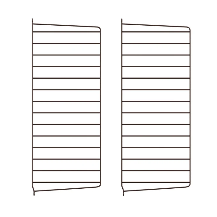 String - Wall ladder for String shelf 75 x 30 cm (set of 2), dark brown