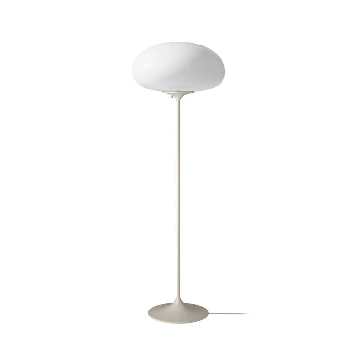 Gubi - Stemlite Floor lamp H 110 cm, pebble gray / opal