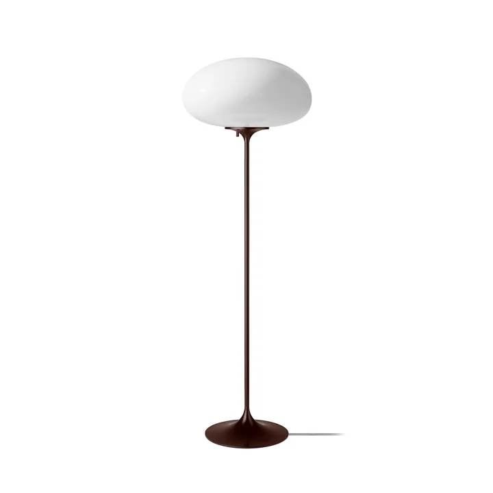 Gubi - Stemlite Floor lamp H 110 cm, black-red / opal