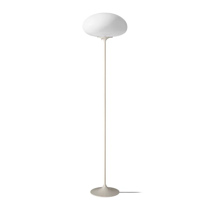 Gubi - Stemlite Floor lamp H 150 cm, pebble gray / opal
