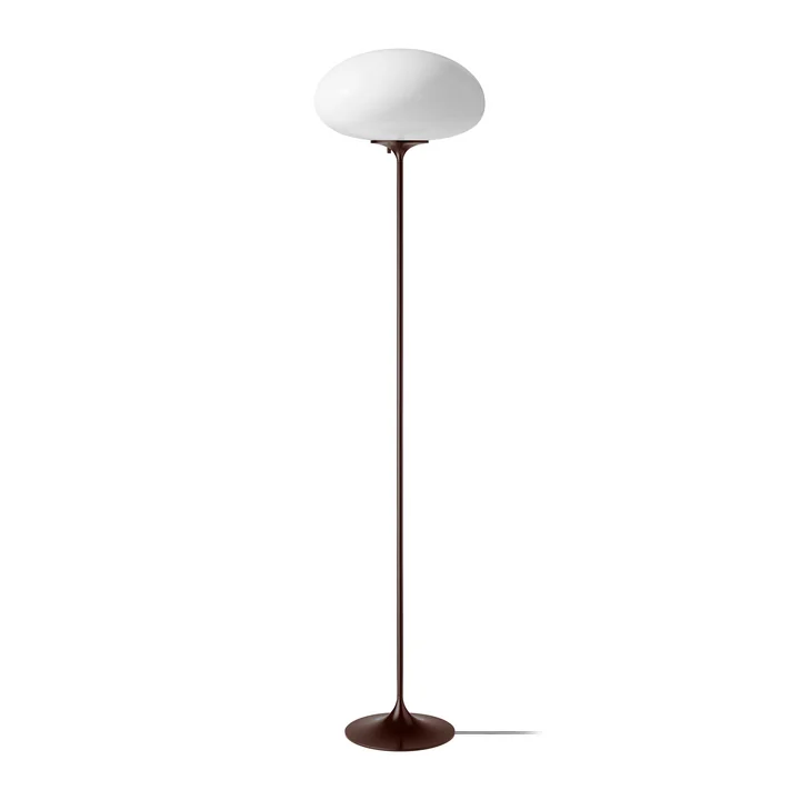 Gubi - Stemlite Floor lamp H 150 cm, black red / opal
