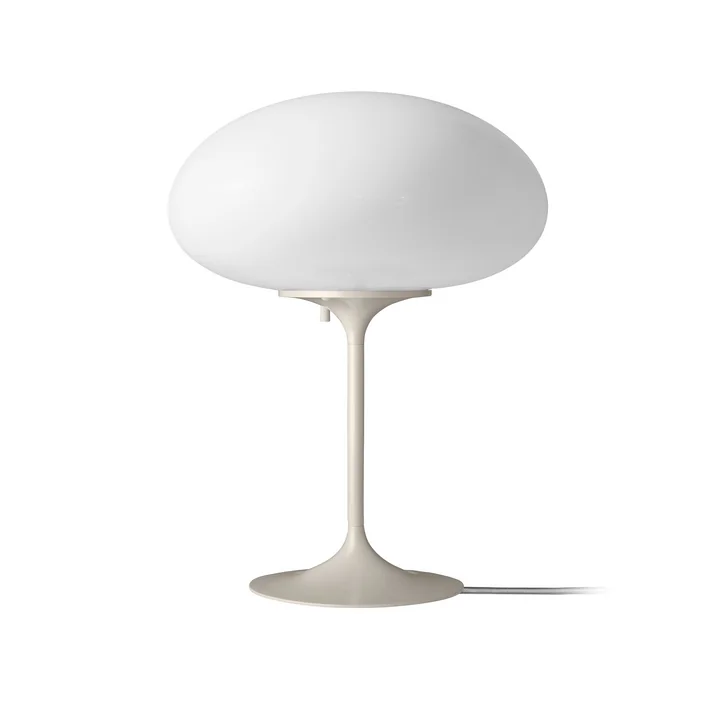 Gubi - Stemlite Table lamp H 42 cm, pebble gray / opal