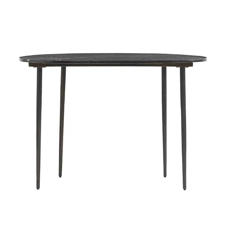 House Doctor - Eda desk, marble, black