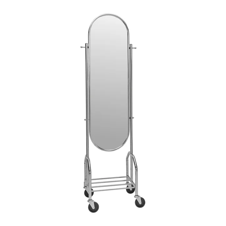 House Doctor - Image standing mirror on castors, silver