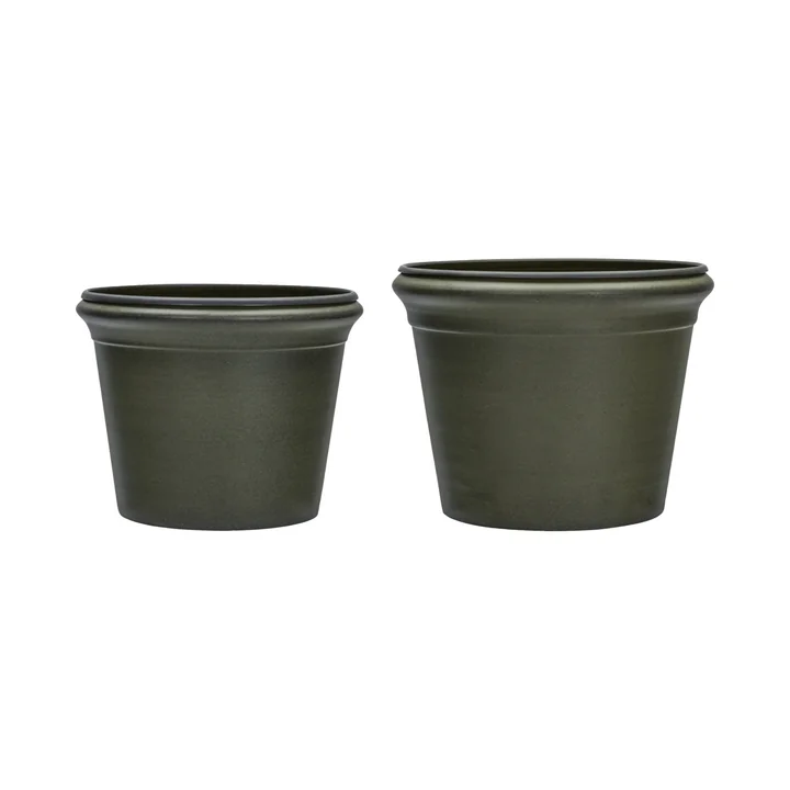 House Doctor - Ivy flower pot, green (set of 2)