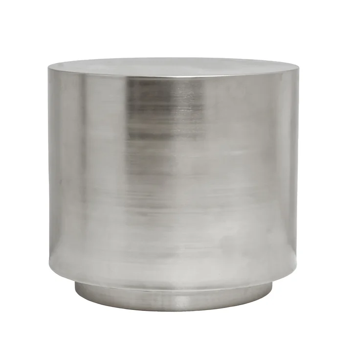 House Doctor - Step side table, Ø 50 x H 45.7 cm, brushed silver