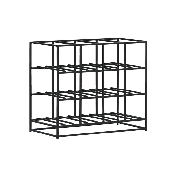 House Doctor - Wine rack for 12 bottles, black