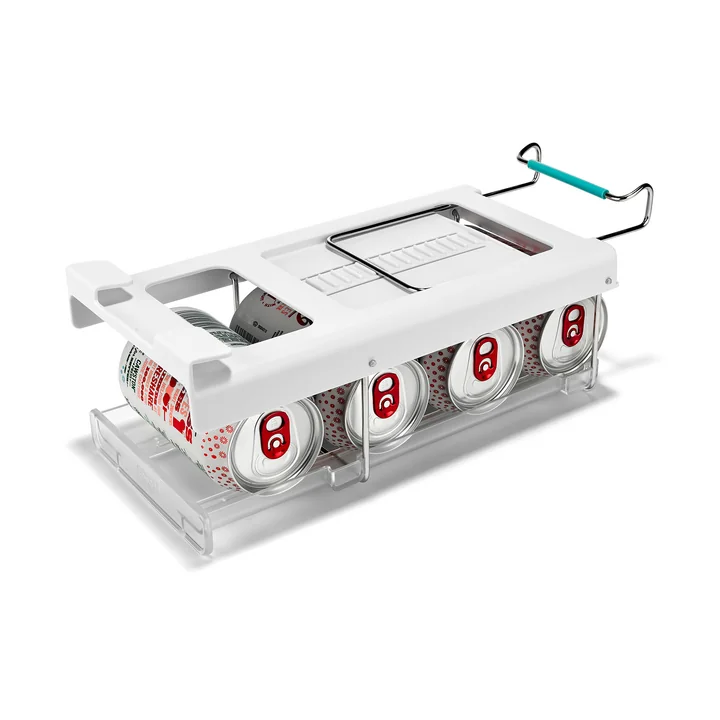 Joseph Joseph - FridgeStore Refrigerator bottom shelf holder for cans, white