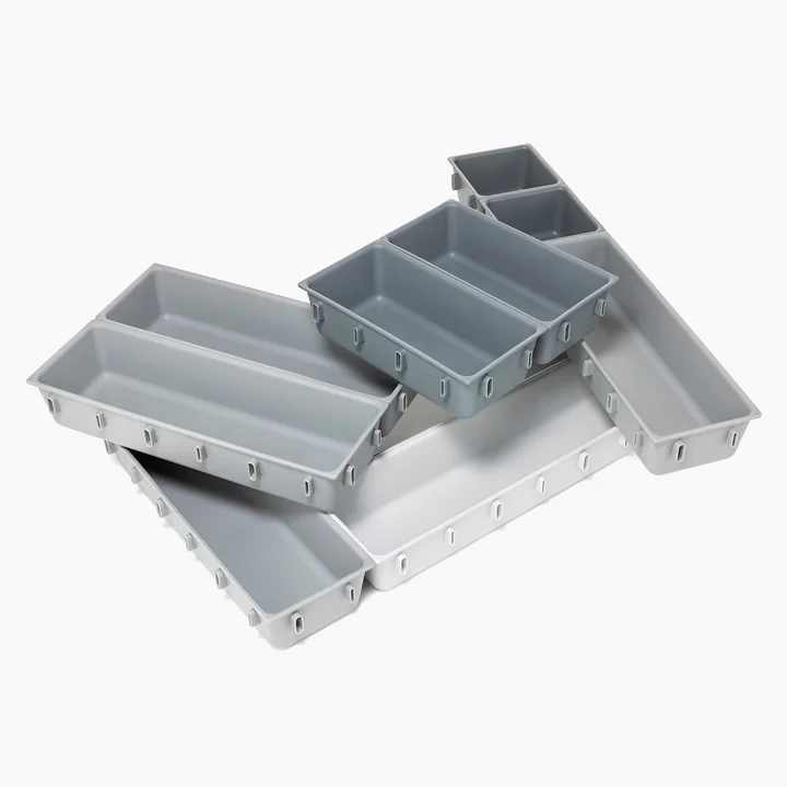 Joseph Joseph - Blox Drawer organizer set 10-piece, light stone