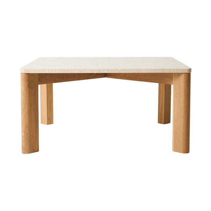 Andersen Furniture - Evoke coffee table, 80 x 80 cm, oak / marble