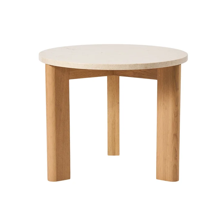 Andersen Furniture - Evoke coffee table, Ø 55 cm, oak / marble