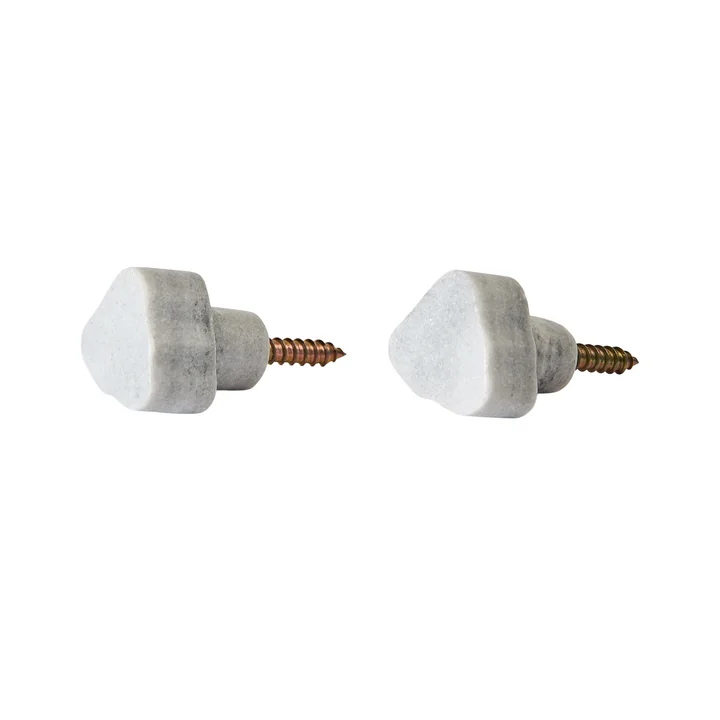 Andersen Furniture - Spectra Hook, Ø 3 cm, marble, gray (2 pieces)