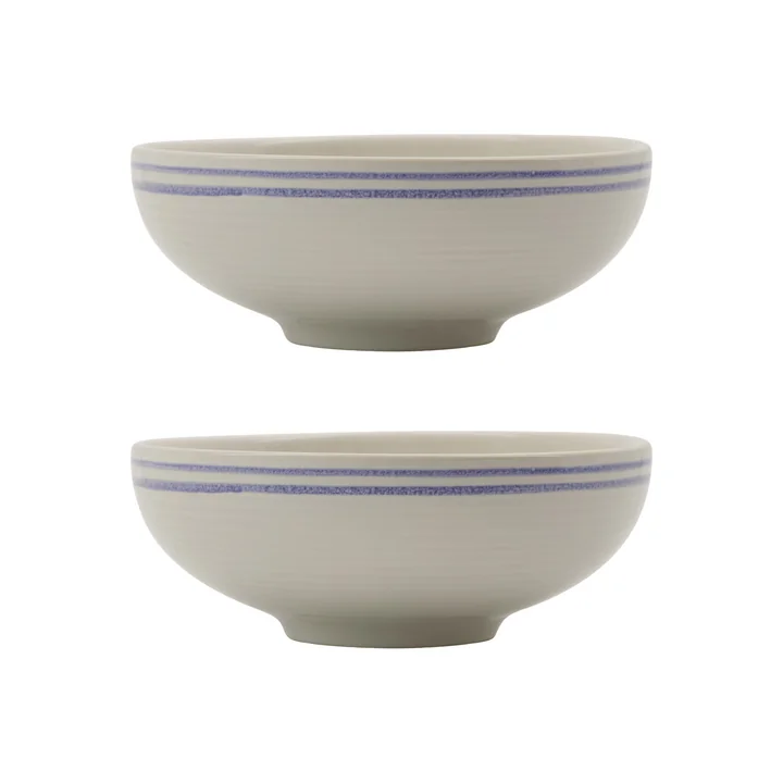 Nicolas Vahé - Bistro bowl Ø15.5 cm, blue / white (set of 2)