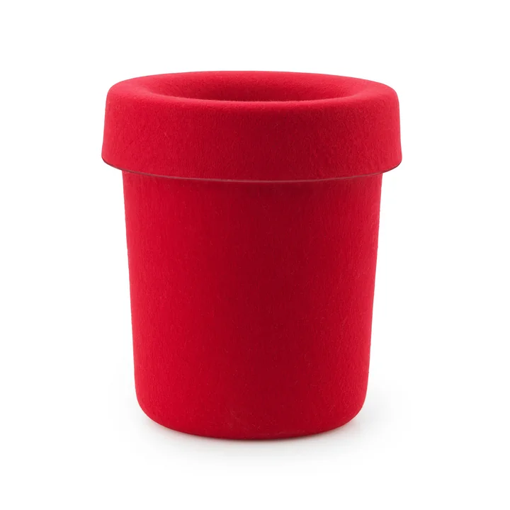 Normann Copenhagen - Hide Office waste garbage can, bright red